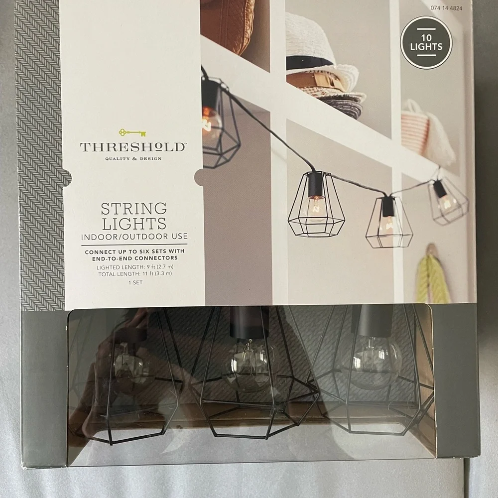 New! Target Threshold Black Geometric String Lights